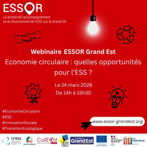 Webinaire ESSOR "Economie circulaire : quelles opportunités pour l'ESS ?"