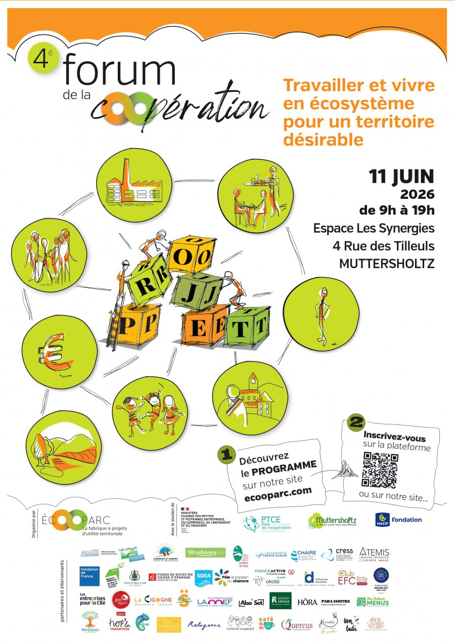 Affiche Forum de la Coopération d'Ecooparc le 11 juin 2026