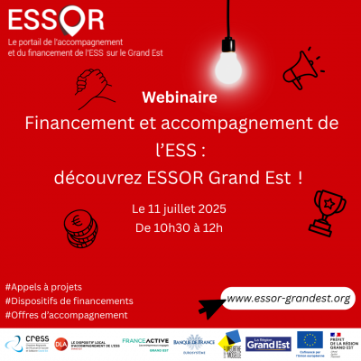 Financement et accompagnement de l'ESS en Grand Est