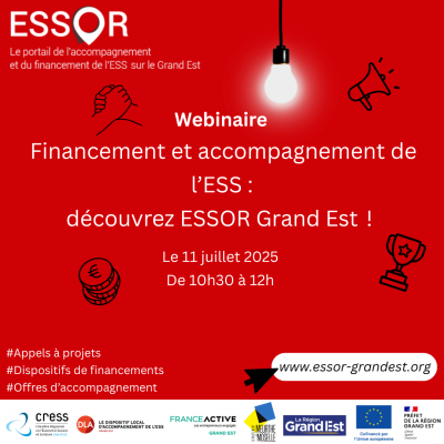 Financement et accompagnement de l'ESS en Grand Est
