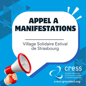 Appel à manifestations pour le "Village Solidaire" estival à Strasbourg