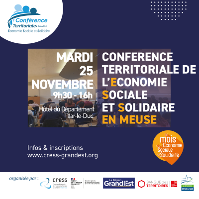 La Conférence Territoriale de l'ESS en Grand Est est annoncée !