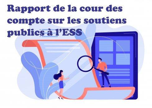 Rapport de la cour des comptes sur les soutiens publics à l'ESS