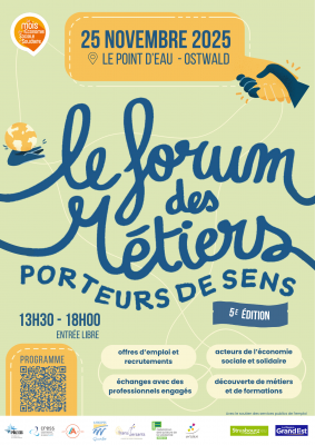 5ème édition du Forum des métiers porteurs de sens à Ostwald (67)