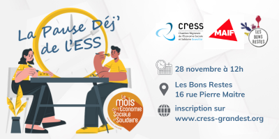 28 nov. : La Pause Déj' de l'ESS à Reims