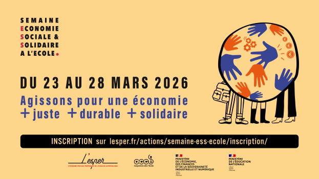 La Semaine de l'ESS à l'Ecole : inscrivez-vous à la 10ème édition