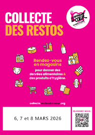 La collecte des Restos 2026 aura lieu les 6, 7, 8 mars
