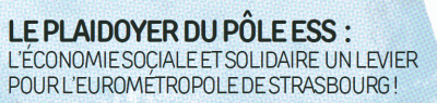 Municipales : le Plaidoyer du Pôle ESS de Strasbourg