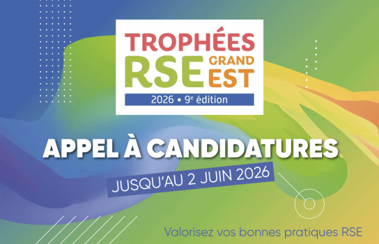 Trophées RSE Grand Est 2026 : candidatez avant le 2 juin