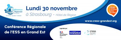 Conférence Régionale de l'ESS en Grand Est : inscriptions avant le 23 novembre