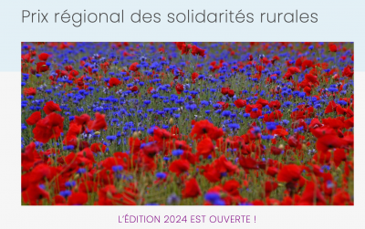 L'édition 2024 du Prix Régional des Solidarités Rurales est ouverte !