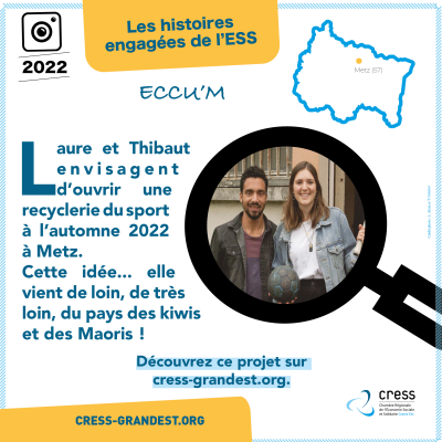 Histoires engagées de l'ESS #11  : ECCU'M,  une recyclerie du sport ouvrira à l'automne 2022 à Metz !