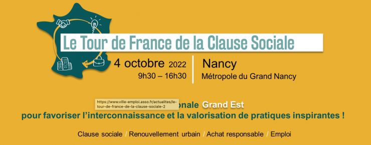Le Tour de France de la clause sociale fait halte en Grand Est !